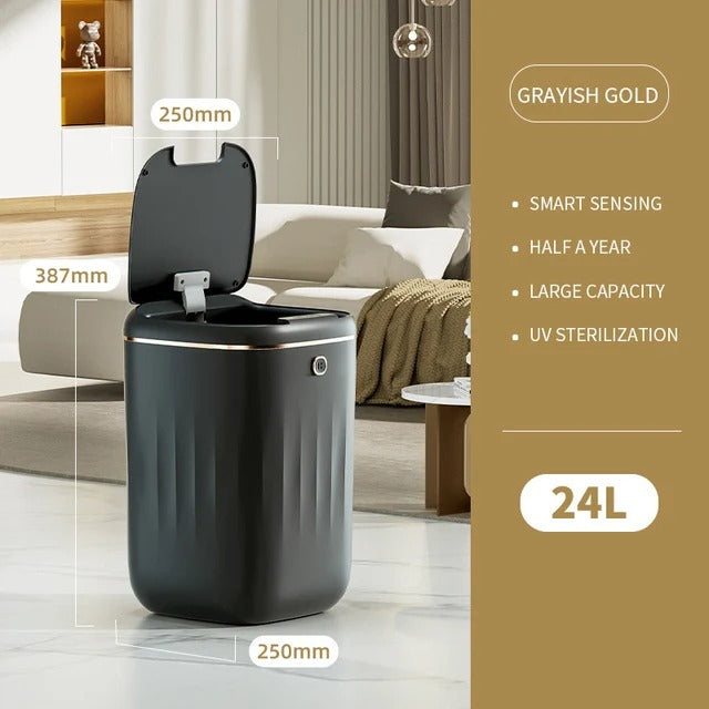 Automatic Motion Sensor Trash Can with UV Sanitizer