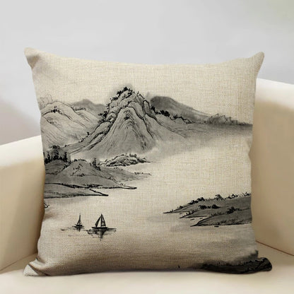 Beautiful Mount Fuji Decorative Pillow Cover