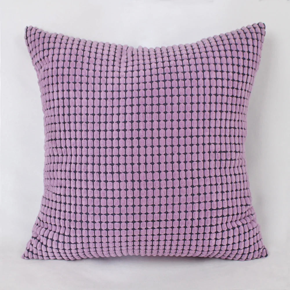 Soft Cushion Cover with Fun Corn Pattern