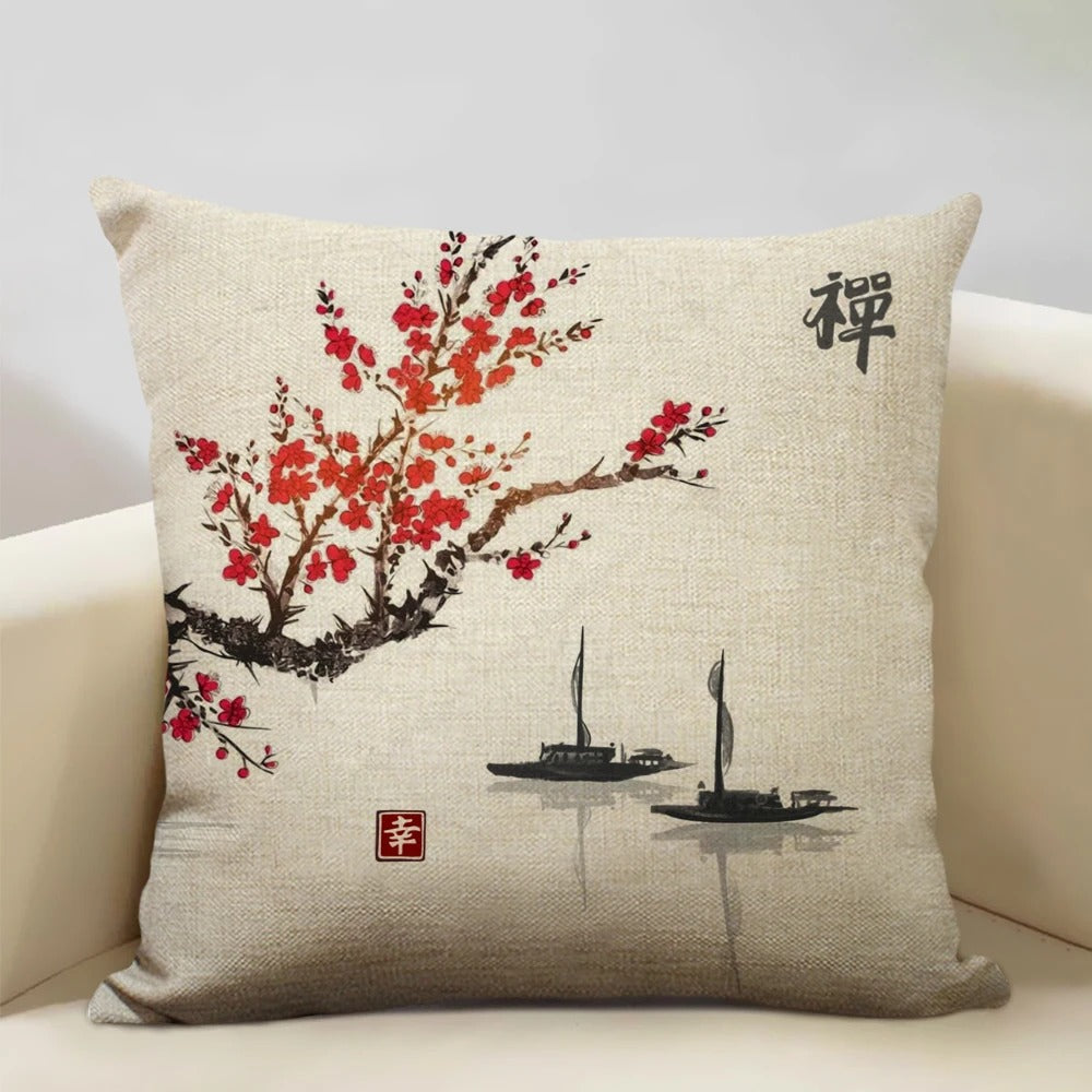 Beautiful Mount Fuji Decorative Pillow Cover