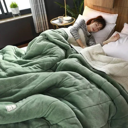 Plush Deluxe – Warm Fuzzy Throw Blanket for Winter Nights
