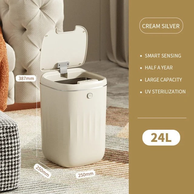 Automatic Motion Sensor Trash Can with UV Sanitizer