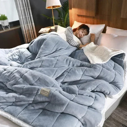 Plush Deluxe – Warm Fuzzy Throw Blanket for Winter Nights