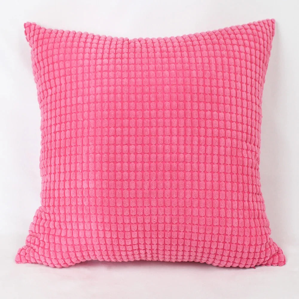 Soft Cushion Cover with Fun Corn Pattern