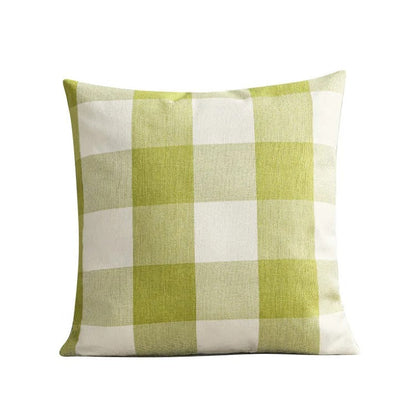 Classic Plaid Home Cushion Cover