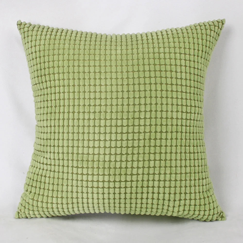 Soft Cushion Cover with Fun Corn Pattern