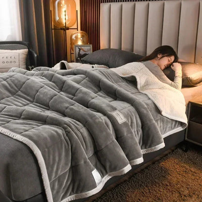 Plush Deluxe – Warm Fuzzy Throw Blanket for Winter Nights