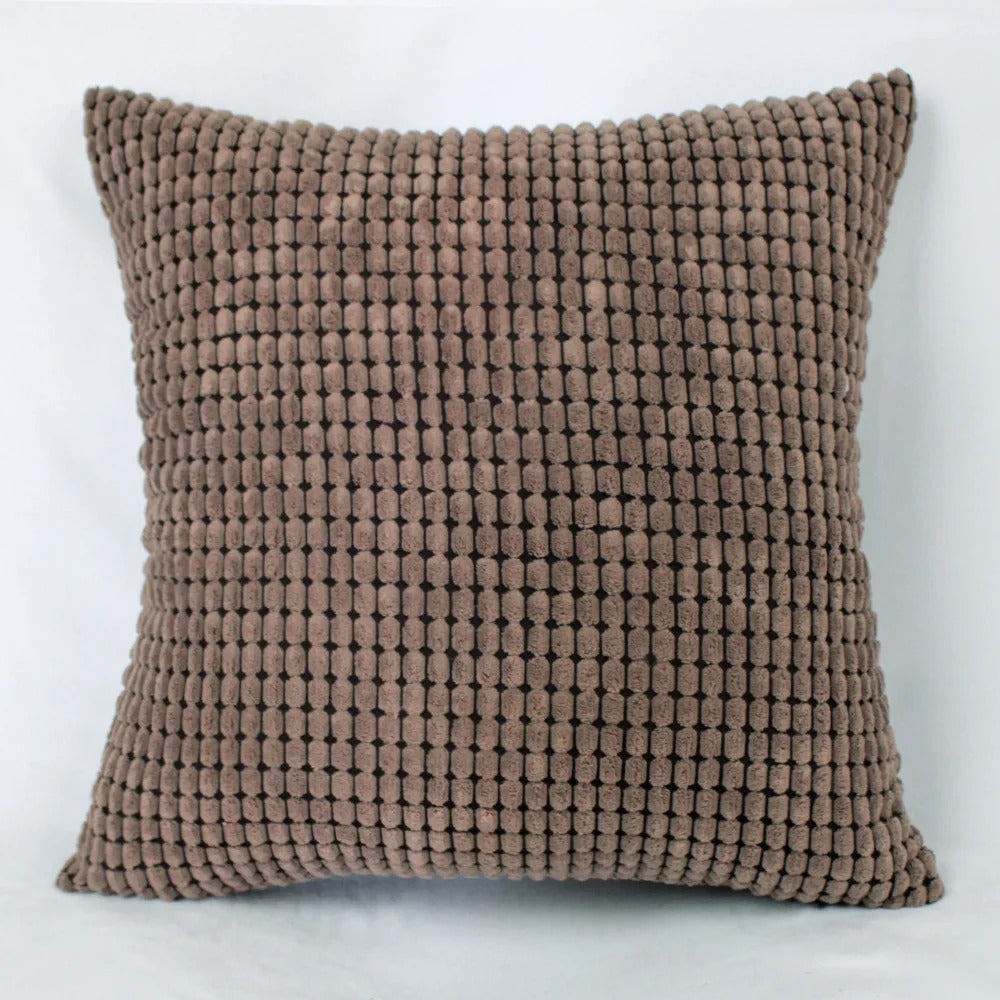 Soft Cushion Cover with Fun Corn Pattern