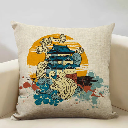 Beautiful Mount Fuji Decorative Pillow Cover