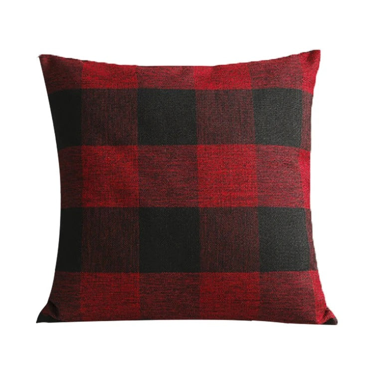 Classic Plaid Home Cushion Cover