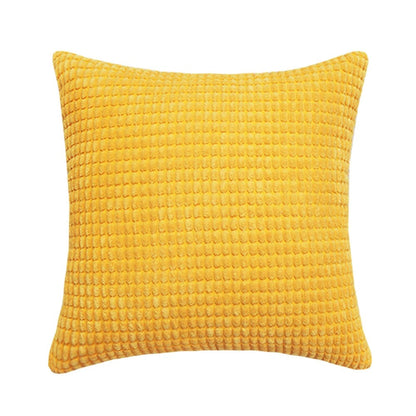Soft Cushion Cover with Fun Corn Pattern