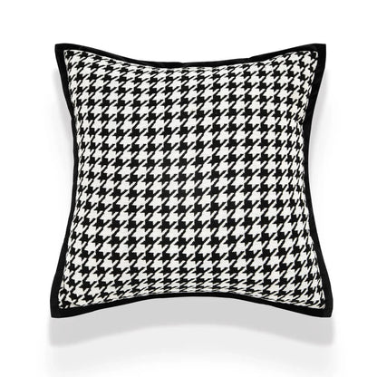 Soft Plush Reversible Geometric Cushion Cover