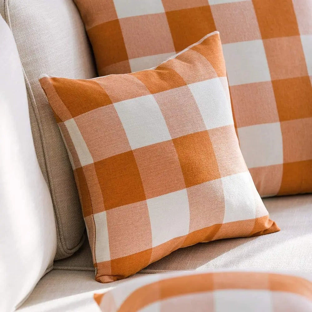 Classic Plaid Home Cushion Cover - Befez