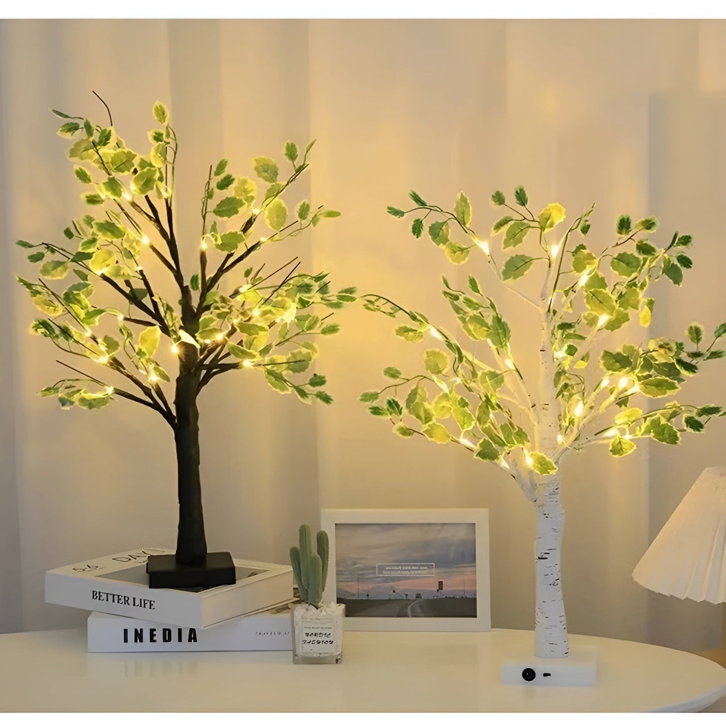 Stylish Tree Shaped Desk Lamp with Soft LED Light