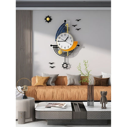 Ocean Inspired Sailboat Wall Clock