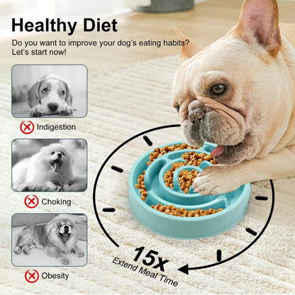 Easy Eat Slow Feeder Pet Bowl