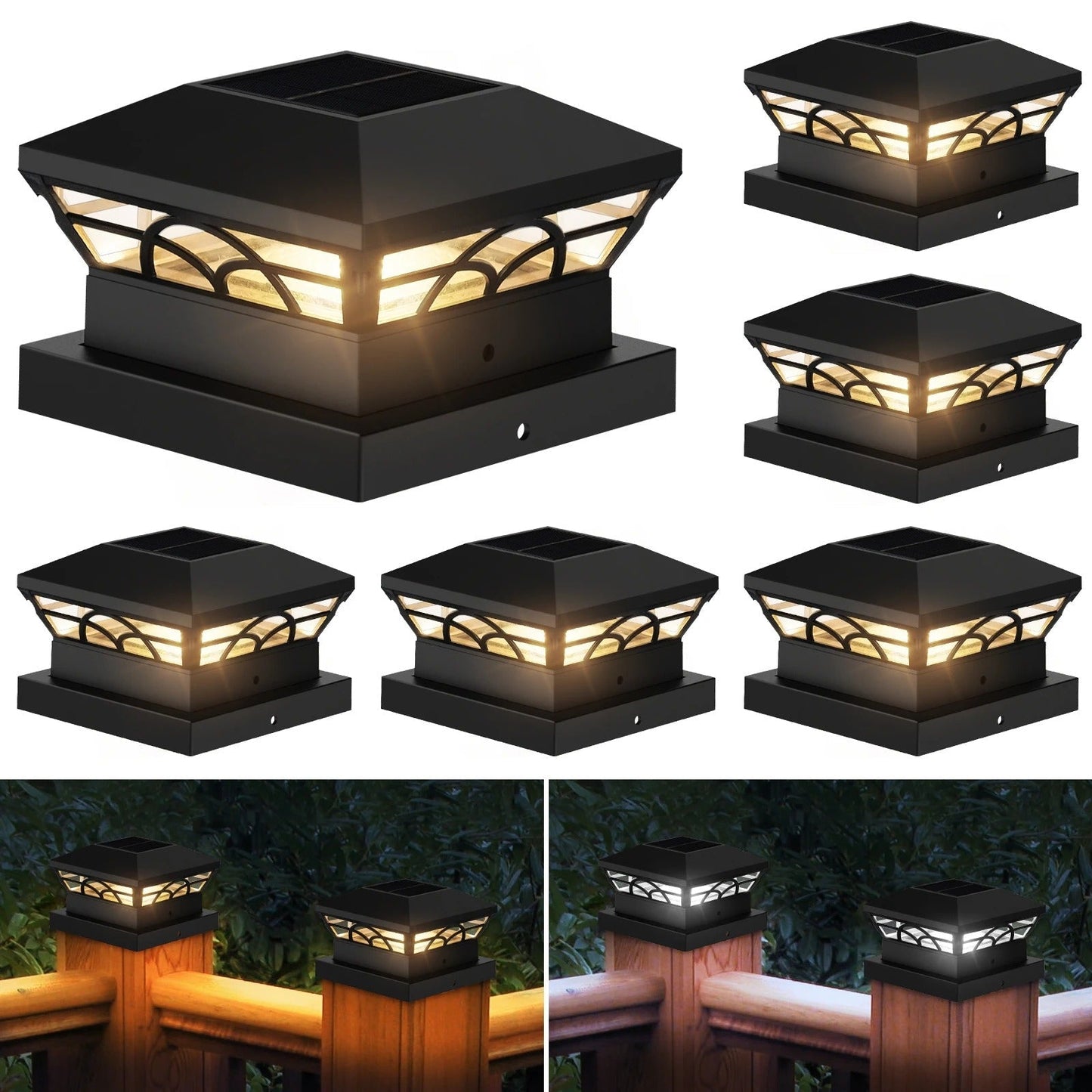 Waterproof Solar Post Cap Lights for Outdoor Fences - Befez
