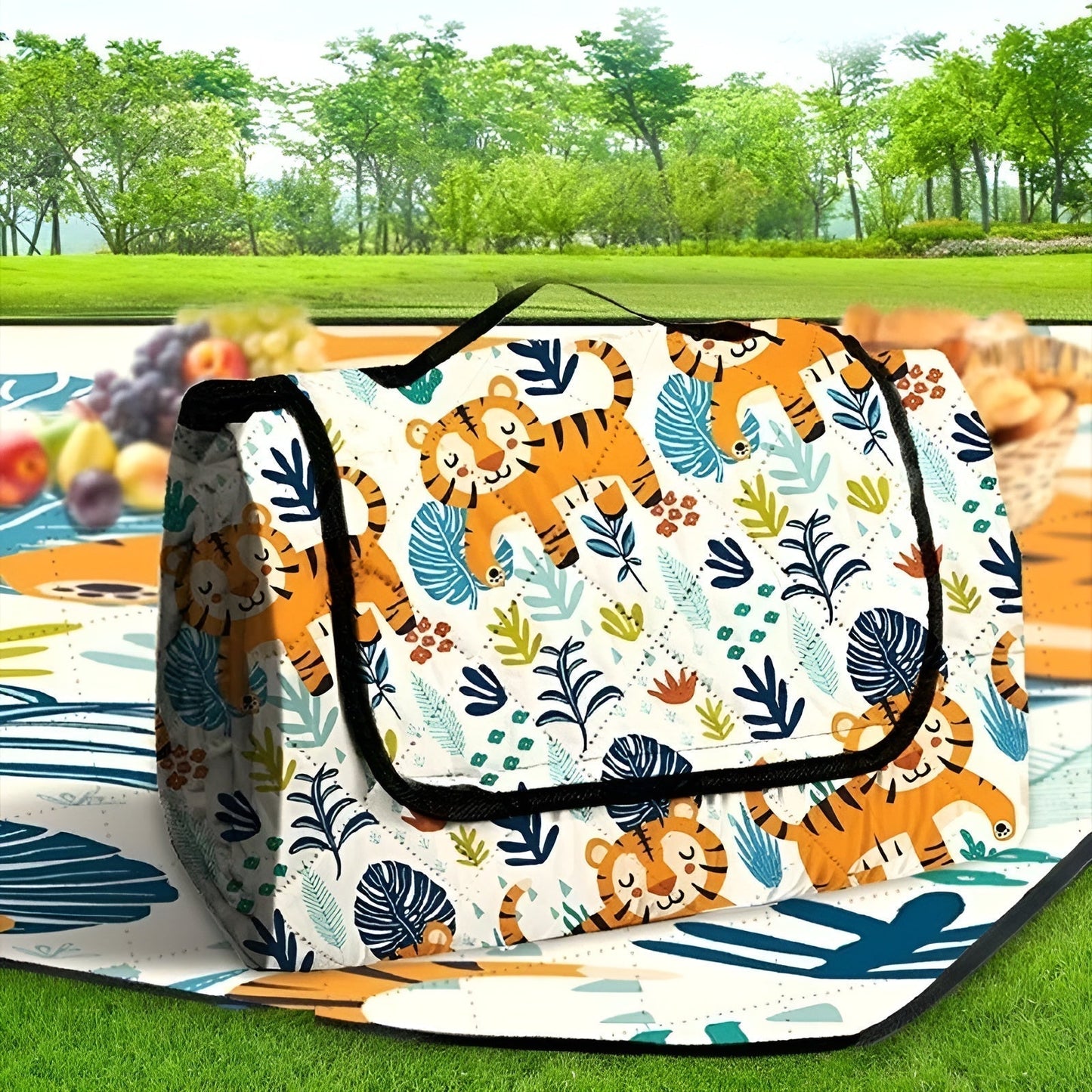 Portable Baby Play Mat with Padded Waterproof Layer