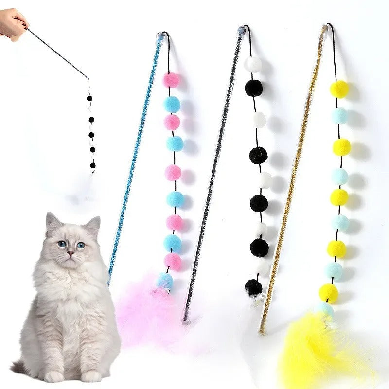Colorful Cat Teaser Fun Toy - Befez