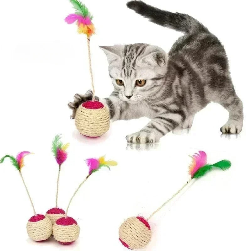 Fun Cat Sisal Rope Scratch Ball - Befez