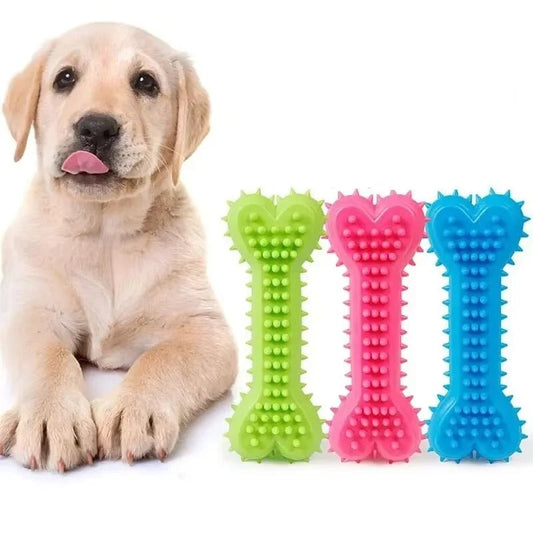Durable Dog Chew Toy Rubber Bone Shape Long Lasting - Befez