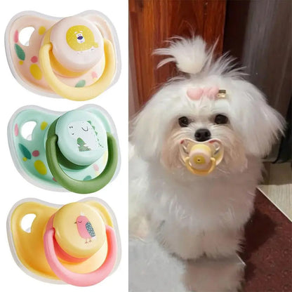 Soothing Puppy Teething Pacifier Toy