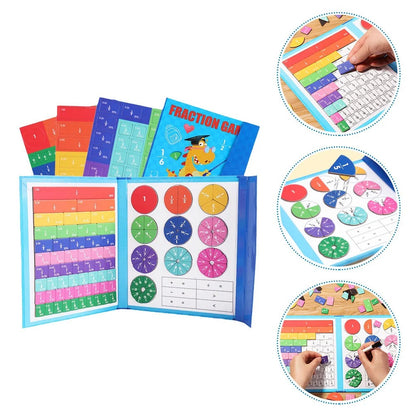 Educational Kids Fraction Puzzle Magnet Toy