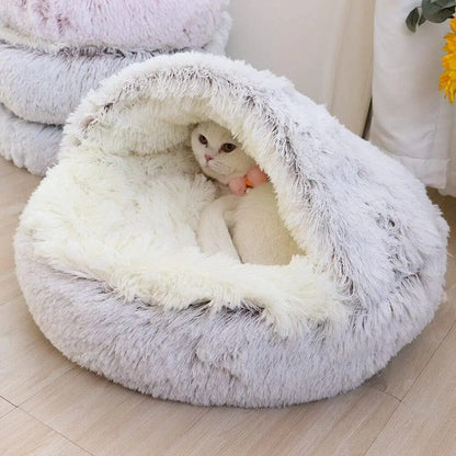 Plush Kitty Hideaway Bed
