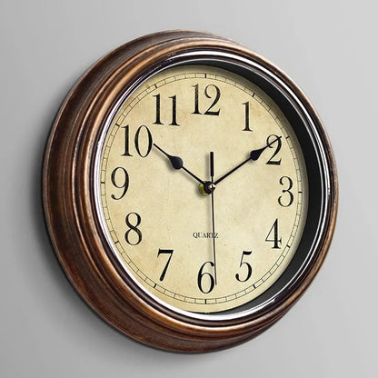 Traditional Wooden Silent Wall Clock - Befez