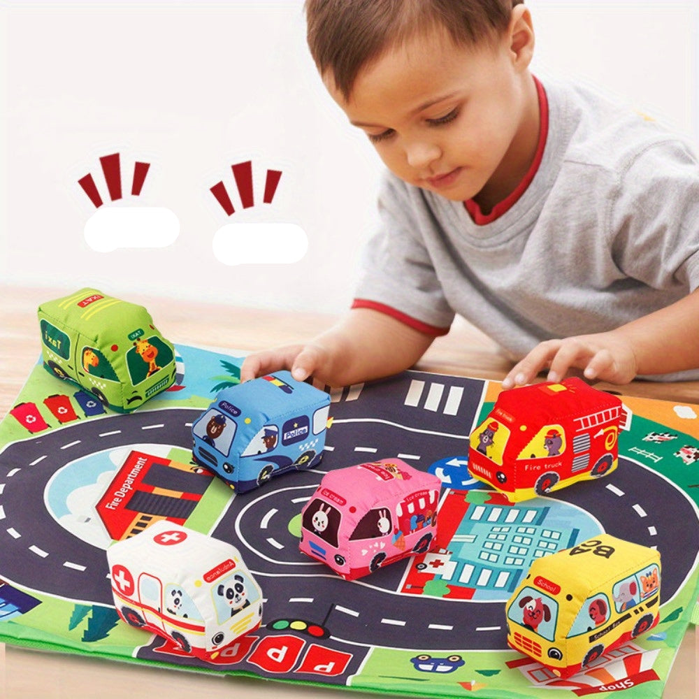 Portable Sensory Toy Car Playset with Storage Bag - Befez