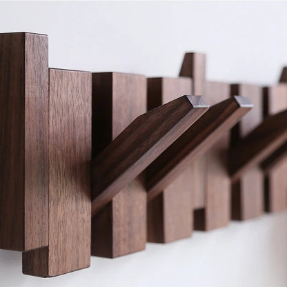 Modern Wooden Piano Coat Rack & Hanger