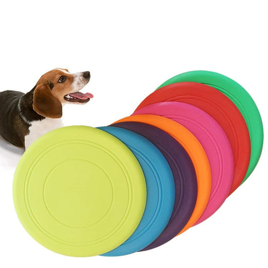 Vibrant Silicone Dog Frisbee Toy - Befez
