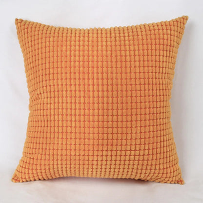 Soft Cushion Cover with Fun Corn Pattern