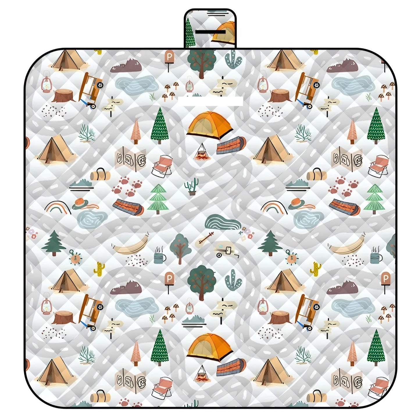 Portable Baby Play Mat with Padded Waterproof Layer