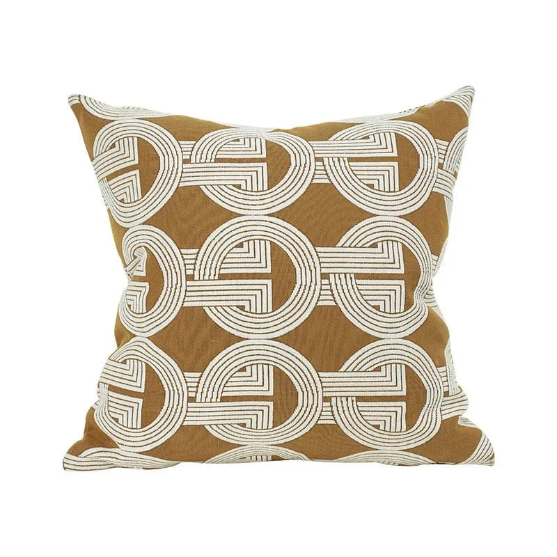 Soft Plush Reversible Geometric Cushion Cover