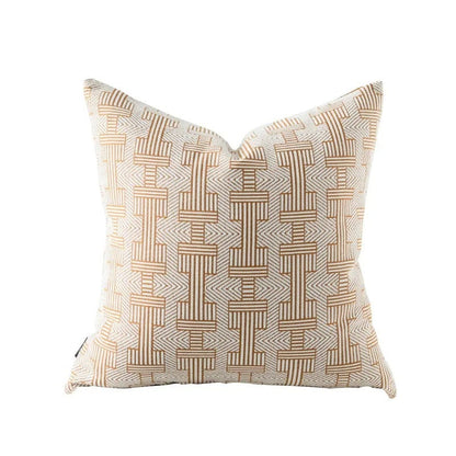 Soft Plush Reversible Geometric Cushion Cover