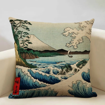 Beautiful Mount Fuji Decorative Pillow Cover