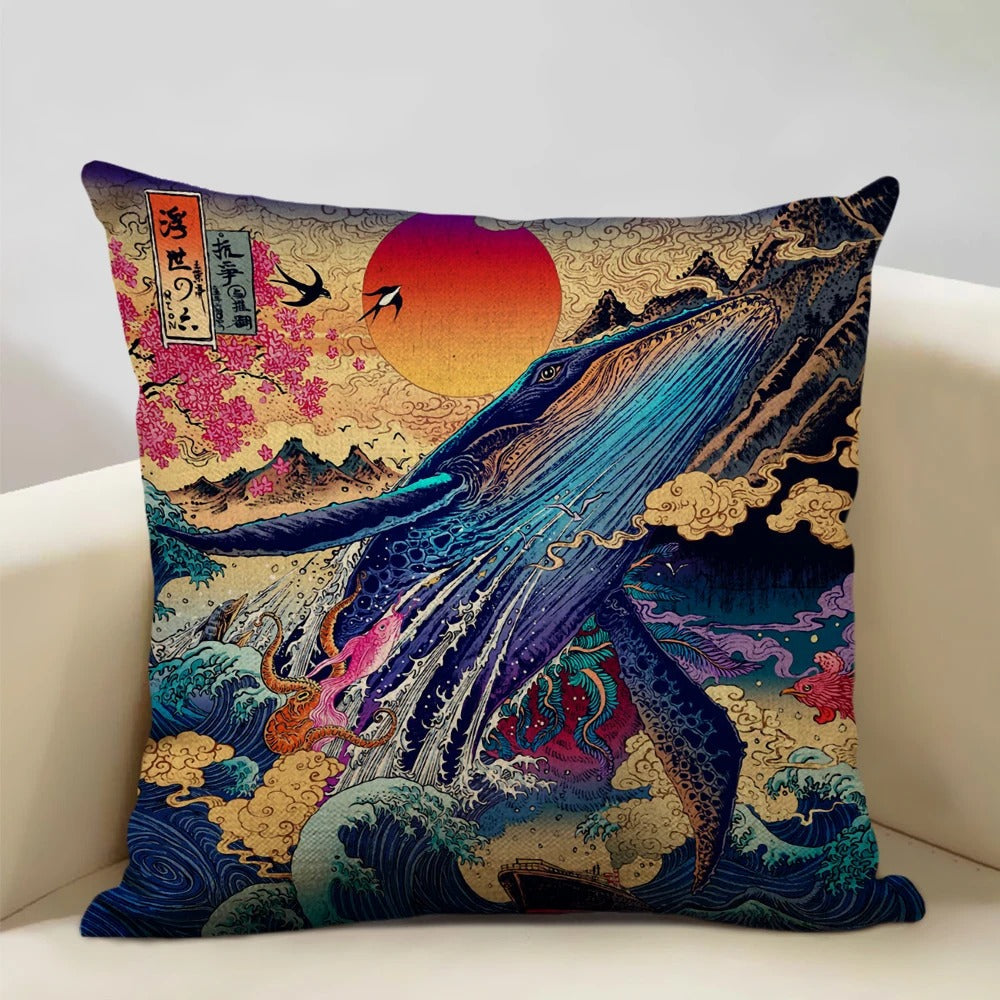 Beautiful Mount Fuji Decorative Pillow Cover