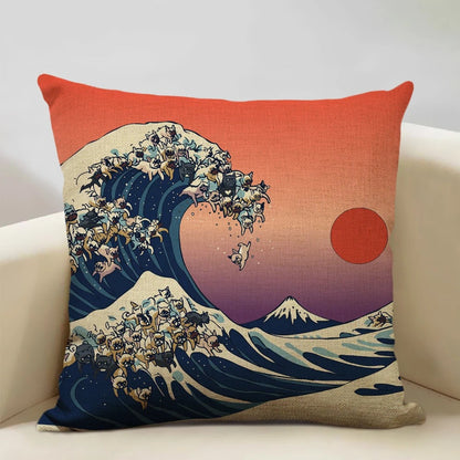 Beautiful Mount Fuji Decorative Pillow Cover