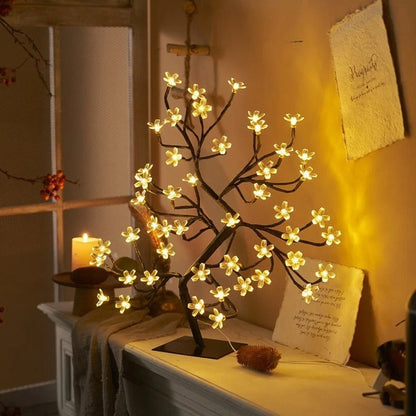Beautiful LED Desk Lamp - Pink Flower Design