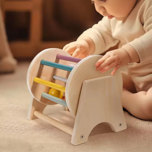 Colorful Wooden Merry Go Round for Kids - Befez