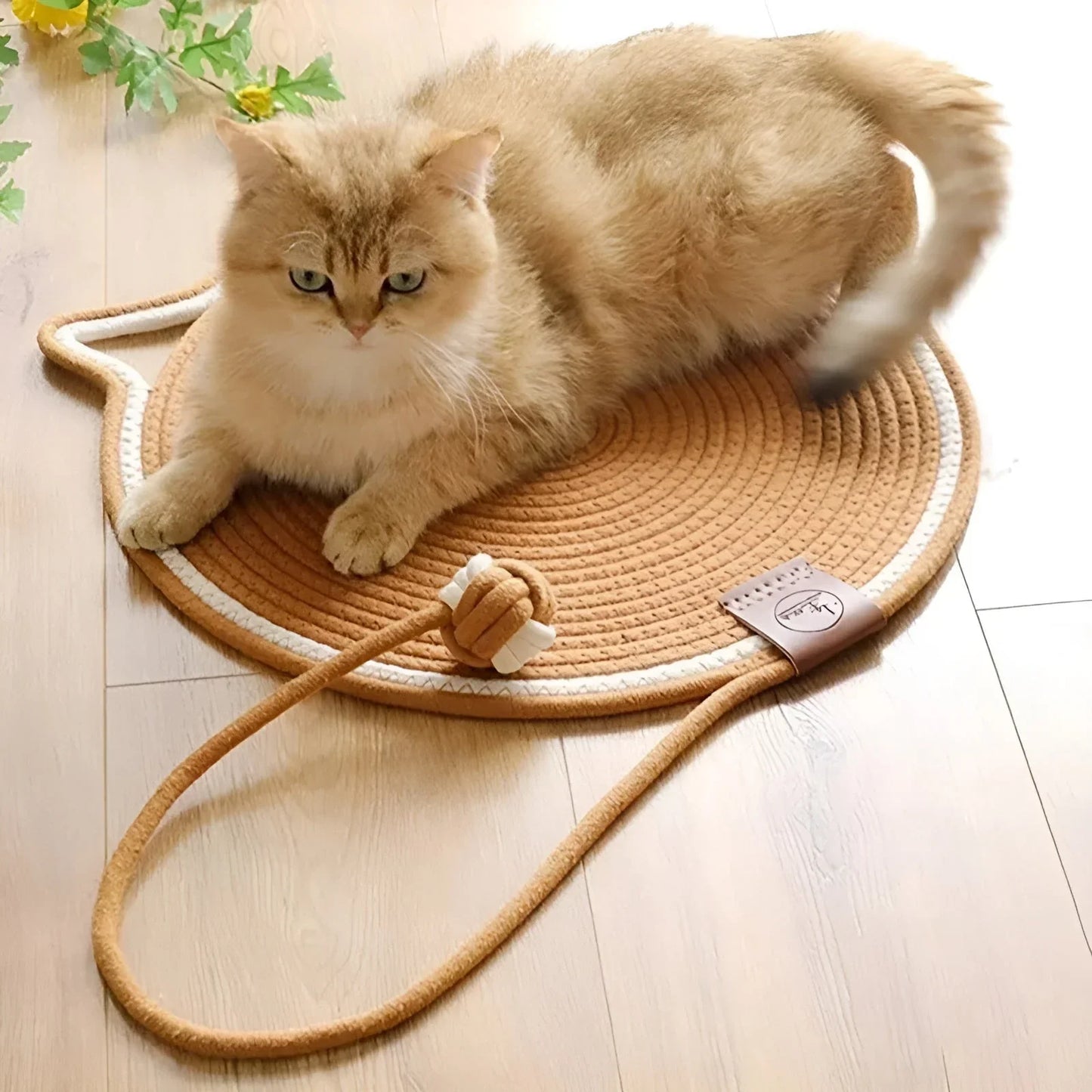 Durable Natural Fiber Cat Scratcher Pad