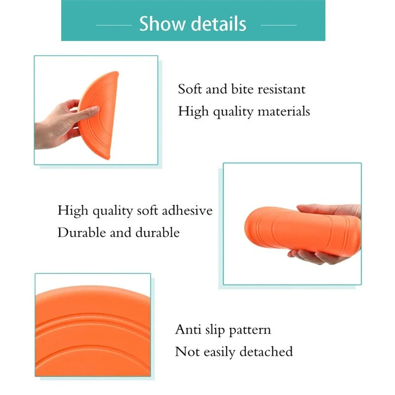 Fun Rubber Dog Flying Disk