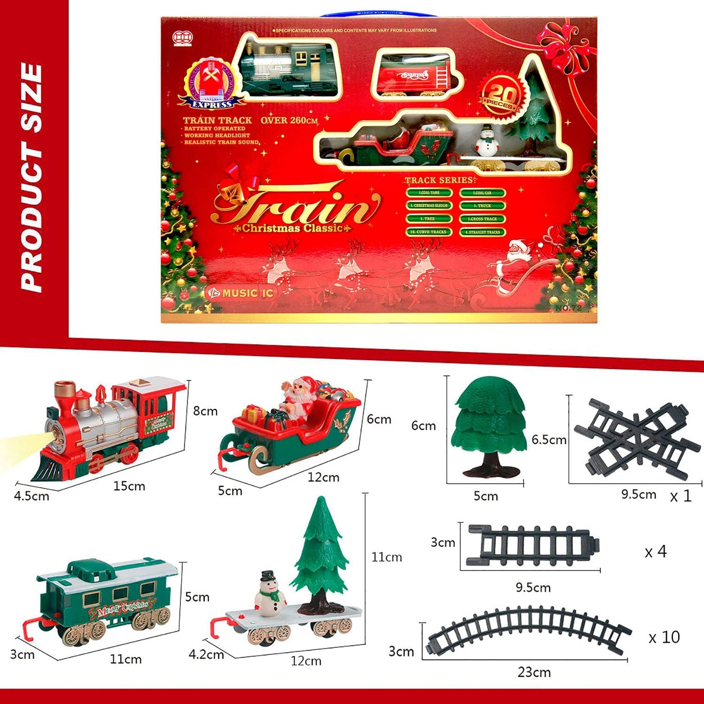 Fun Christmas Train Table Set