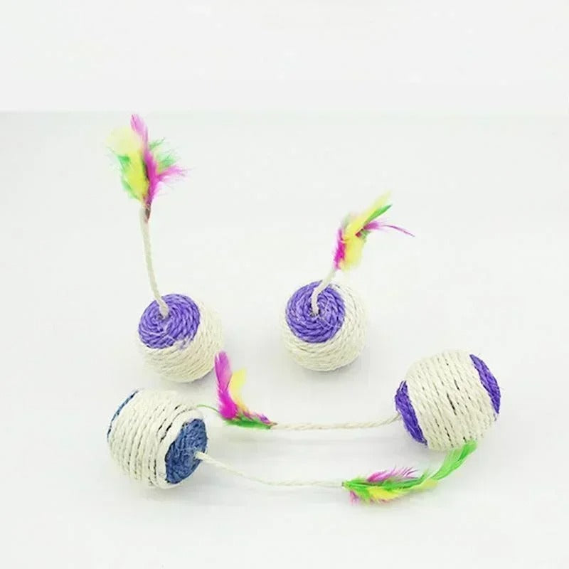 Fun Cat Sisal Rope Scratch Ball