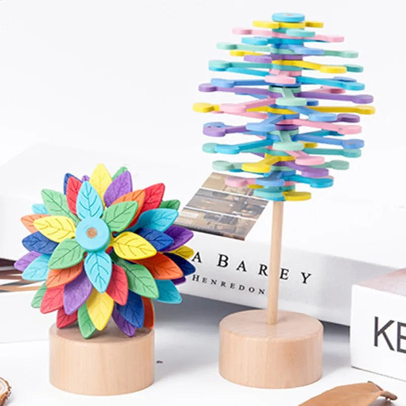 Calming Wood Fidget Spinner Toy