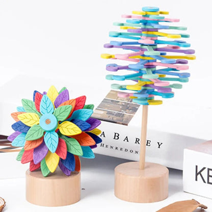 Calming Wood Fidget Spinner Toy