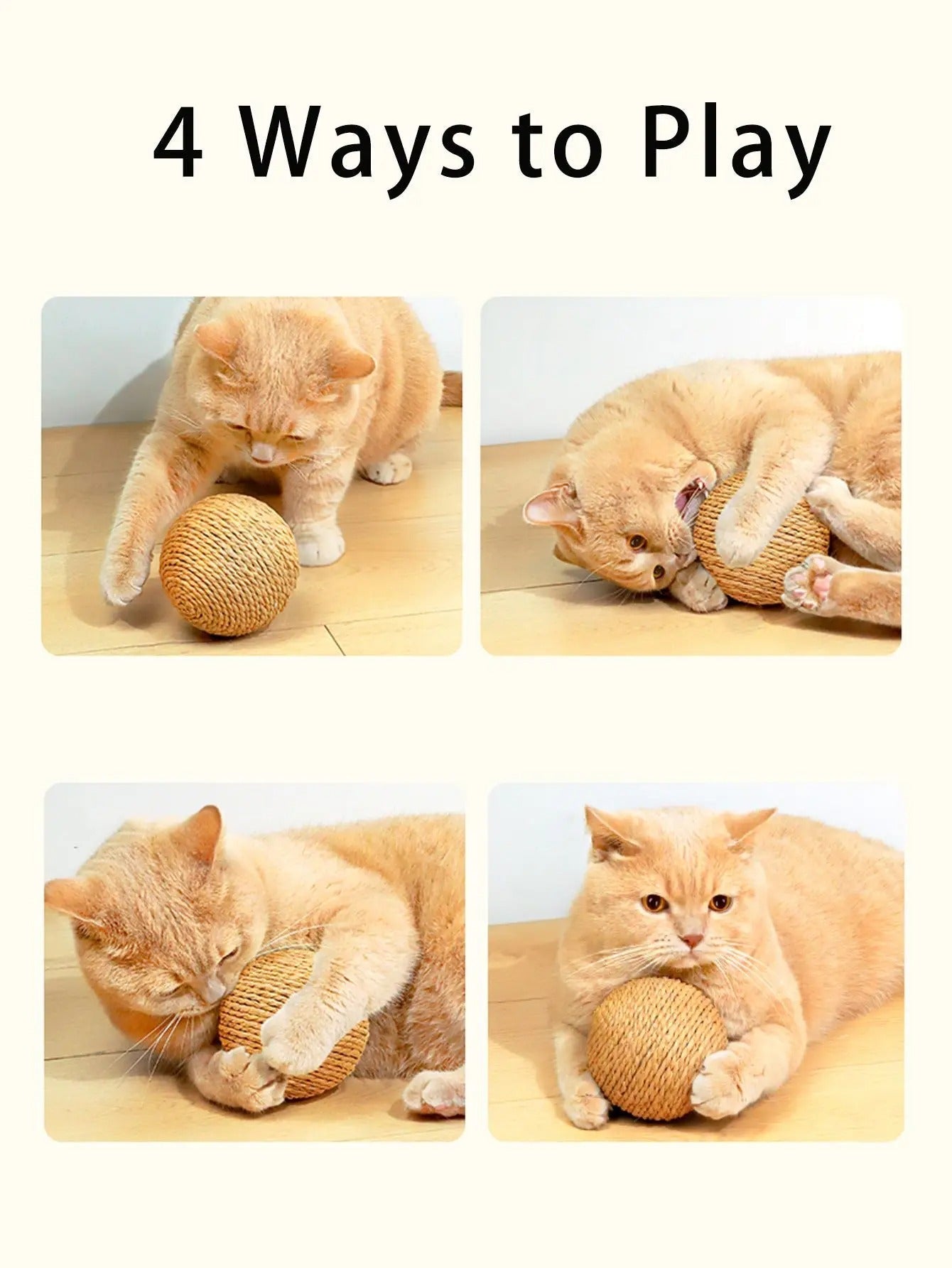 Fun Cat Scratcher Toy Ball