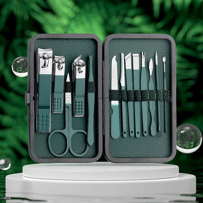 Premium Metal Nail Care Kit for Home and Travel