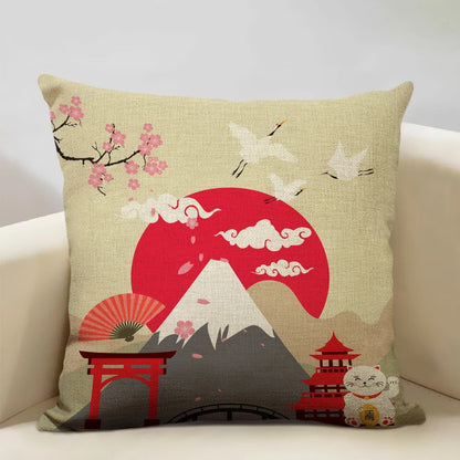 Beautiful Mount Fuji Decorative Pillow Cover